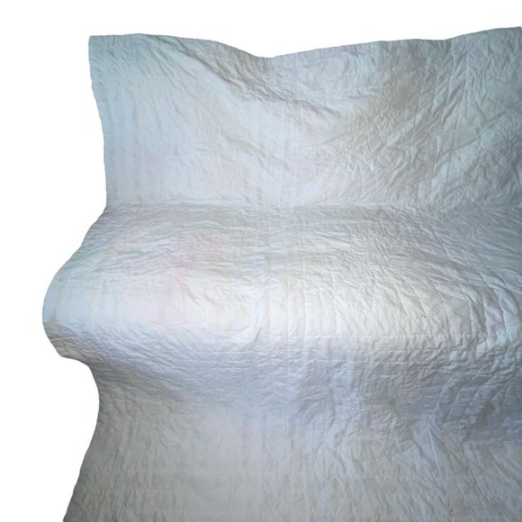 Handmade Hand Crafted Prairie Quilt Granny Square Prinoline Cottagecore 99X74 - Picture 7 of 12